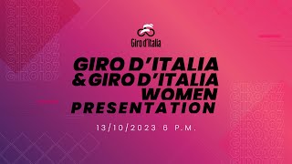 Giro d’Italia amp Giro d’Italia Women 2024 Presentation [upl. by Swanhildas]