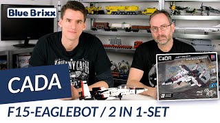 F15 Eaglebot von CaDA  BlueBrixx  gebaut vom Helden der Steine [upl. by Abby]