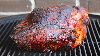 Pork Shoulder Smoked on the Big Green Egg [upl. by Ramu917]