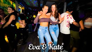 Bachata social dance by Eva amp Kate at Bachata Kiss💋 in London [upl. by Nawk]