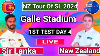 New Zealand Vs Srilanka 1st Test Day 4  SL VS NZ Live Score amp Commentary [upl. by Stover89]