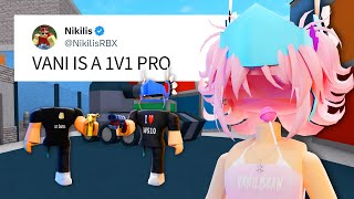 I Faked a Roblox 1V1 Against A PRO Murder Mystery 2 [upl. by Suelo]