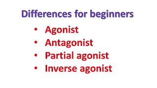 Agonist vs Antagonist vs Partial agonist vs Inverse Agonist for beginnersBiologyLectures [upl. by Ecirpak]