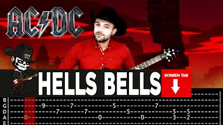 【ACDC】 Hells Bells  cover by Masuka  LESSON  GUITAR TAB [upl. by Diana]