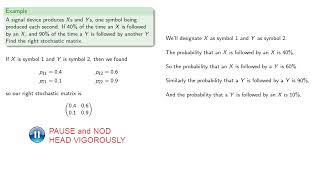 Transition Matrices [upl. by Feetal]