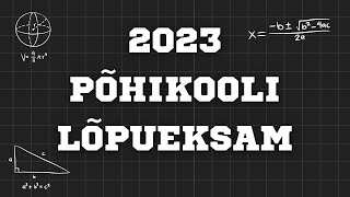 Matemaatika Põhikooli Lõpueksam 2023 [upl. by Eitsrik]