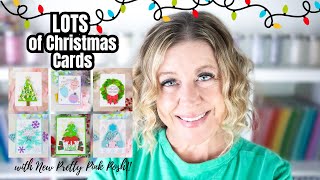 LOTS of Christmas Cards with NEW Pretty Pink Posh [upl. by Aihseyn]