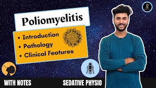 Poliomyelitis  Pathology Clinical Features  Physiotherapy  Sedative Physio [upl. by Akiehsal]