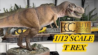 Elite Creature Collectibles 112 T Rex Female Maquette ECC Stan Winston Jurassic Park Statue Review [upl. by Efi]