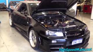 Amazing Turbo Sound  Nissan GTR Skyline R34 [upl. by Yesoj]