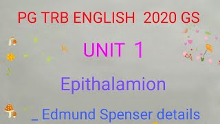 Epithalamion  Edmund Spenser [upl. by Ayian]