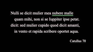 Catullus 70 [upl. by Ecurb]