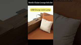 Nordic Chaise Lounge Sofa Set [upl. by Ahseiym877]