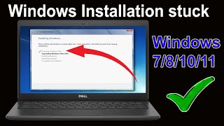 Windows installation stuck in setup is copying files  Windows 7 stuck at Copying windows files 2024 [upl. by Lesly]