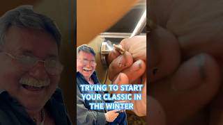 Winter Classic Car Problems 🥶 winter classiccar mechanic funny knuckleheadgarage [upl. by Elak]