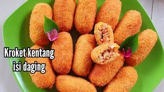 RESEP amp TIPS KROKET KENTANG ISI DAGING AYAM [upl. by Eisej]