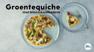 Koolhydraatarm recept quiche met bloemkoolbodem  Recept  Allerhande [upl. by Eusassilem273]