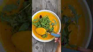 Beste Kürbissuppe 🧡🎃 Veganes Rezept Mrs Flury shorts [upl. by Onitsoga]