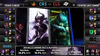 Curse vs CLG Game 1  Quarter Finals NA LCS Summer 2014 Playoffs  CRS vs CLG G1 S4 Worlds Regionals [upl. by Nats]