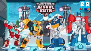 Transformers Rescue Bots Disaster Dash  Ice Storm with Bumblebee and Optimus Prime [upl. by Senoj]