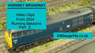 Hornsey Broadway Model Railway  Running Session 2024 Part 3 [upl. by Ballard]