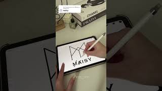 Design a Logo with us  Name Logo Design with Procreate procreate logodesign namelogo repost [upl. by Dag]