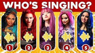 Guess Whos SINGING 🎵 Descendants The Rise of Red ❤️ Red Chloe Jay Uliana Mal Evie Carlos [upl. by Leimad437]