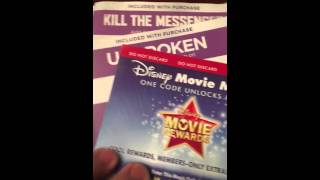 Over 450 free digital HD copy codes ultraviolet vudu Disney rewards iTunes part one [upl. by Landri]