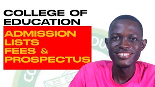 College of Education Admission Lists Fees and Prospectus Update [upl. by Amehsat]