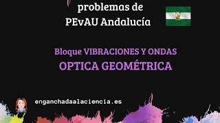 PEvAU físicaÓptica problema A13 [upl. by Duck]