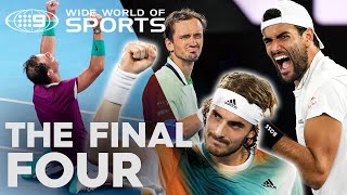 Every match point from the final four men Australian Open 2022  Wide World of Sports [upl. by Brebner]