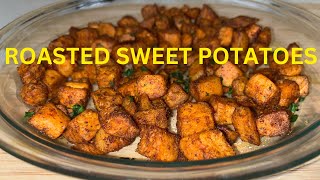 SIMPLE OvenRoasted Sweet Potatoes [upl. by Anwahsed]