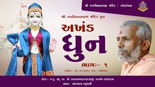 Swaminarayan  Akhand Dhun અખંડ ધૂન Part 1 09212013 [upl. by Annayr]