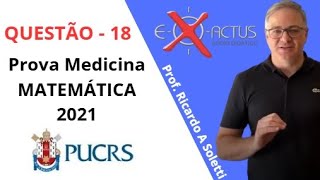 PUCRS MEDICINA 2021 QUESTÃO 18  Prof Ricardo A Soletti [upl. by Aik414]