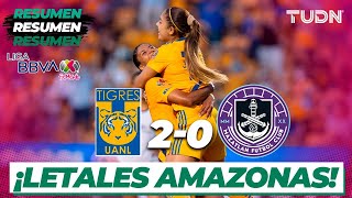 Resumen y goles  Tigres 20 Mazatlán  Liga Mx Femenil  AP 2021  J1  TUDN [upl. by Arolf430]