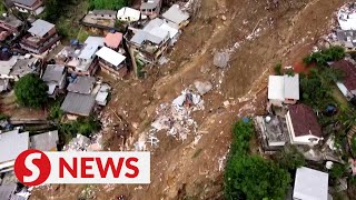 Deadly mudslides leave devastation in Brazil [upl. by Elatnahc]