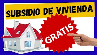 😮 Subsidios de VIVIENDA GRATIS del Gobierno 🏠 👉Desplazados Madres Cabeza de Hogar Adulto Mayor [upl. by Gora]