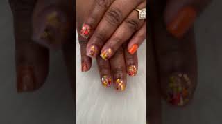 Encapsulated  Acrylic Nails nails nailart shorts howto fallnails youtubeshorts freestyle [upl. by Keheley395]