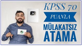 KPSS 70 PUANLA 6 MEMUR ALIMI  MÜLAKATSIZ ONLİNE MEMUR ALIMI ÜNİVERSİTESİ ALIMI [upl. by Vivia]