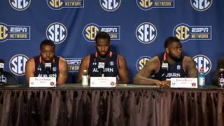 Auburn discusses the upset over Texas AampM at the 2015 SEC Basketball Tournament [upl. by Llecram]