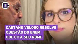 Caetano Veloso comenta e resolve questão do Enem que cita seu nome Maravilha [upl. by Otrebron]