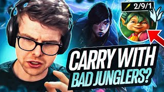 Can YOU CARRY with BAD JUNGLERS 😡😡 [upl. by Eleahcim]