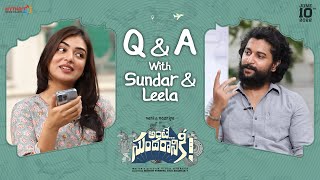 Q amp A with Sundar and Leela  AnteSundaraniki  Nani  Nazriya Fahadh  Vivek Sagar  Vivek Athreya [upl. by Aehsa]