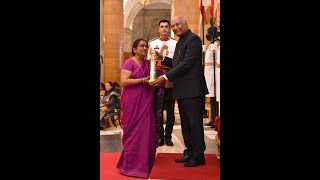 President Kovind presents Nari Shakti Puraskar to Neerja Madhav [upl. by Ravi358]