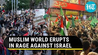 Free Palestine Cry Across Muslim World As AntiIsrael Protests Erupt On Hamas Day of Rage [upl. by Ynaffit]