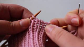 Invisible Ribbed Bind Off for 1x1 Knit Ribbing [upl. by Yentnuoc]