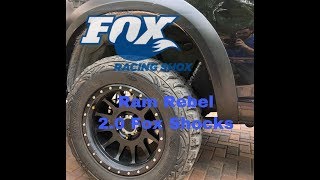 Ram Rebel 1500 Fox Racing Shocks Upgrade BDS Lift Kit [upl. by Mohammad]