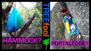 Best Shelter for Tree Camping  Portaledge vs Bat Hammock vs Gathered End [upl. by Alimat]