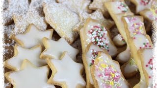 Butterplätzchen und Zuckerglasur selber machen ⛄BESTER KEKSTEIG DER WELT ⛄ [upl. by Izmar]