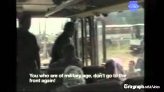 Mladic addresses Bosnian Muslims in 1995 video [upl. by Noreh]